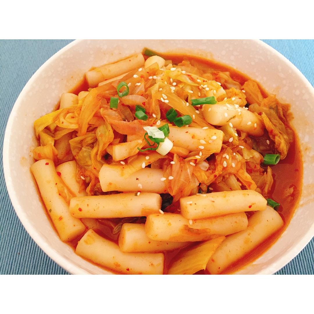 韩式辣炒年糕（or网红芝士套路之芝心年糕）