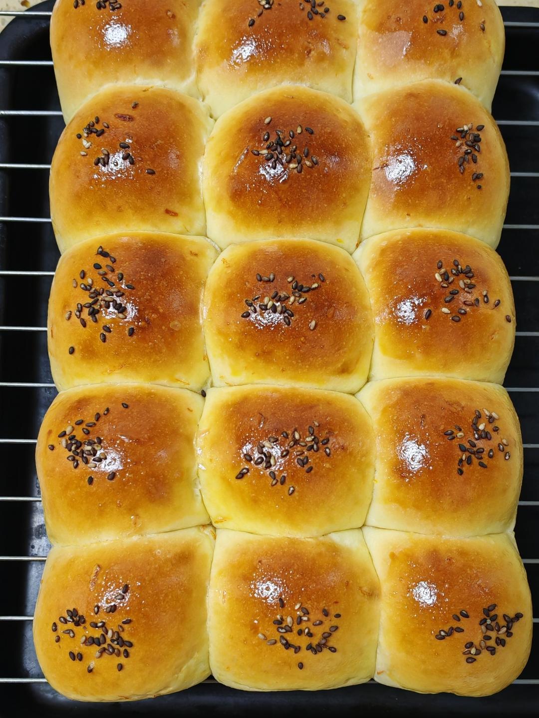 一次性发酵家庭版香橙小餐包