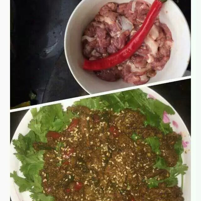 孜然羊肉片