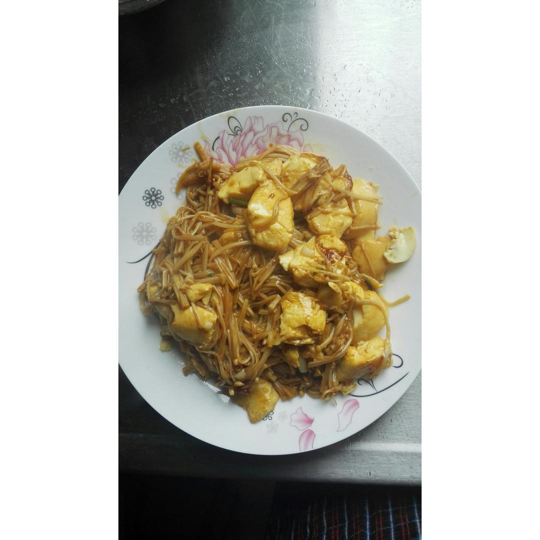 超级下饭菜--金针菇日本豆腐