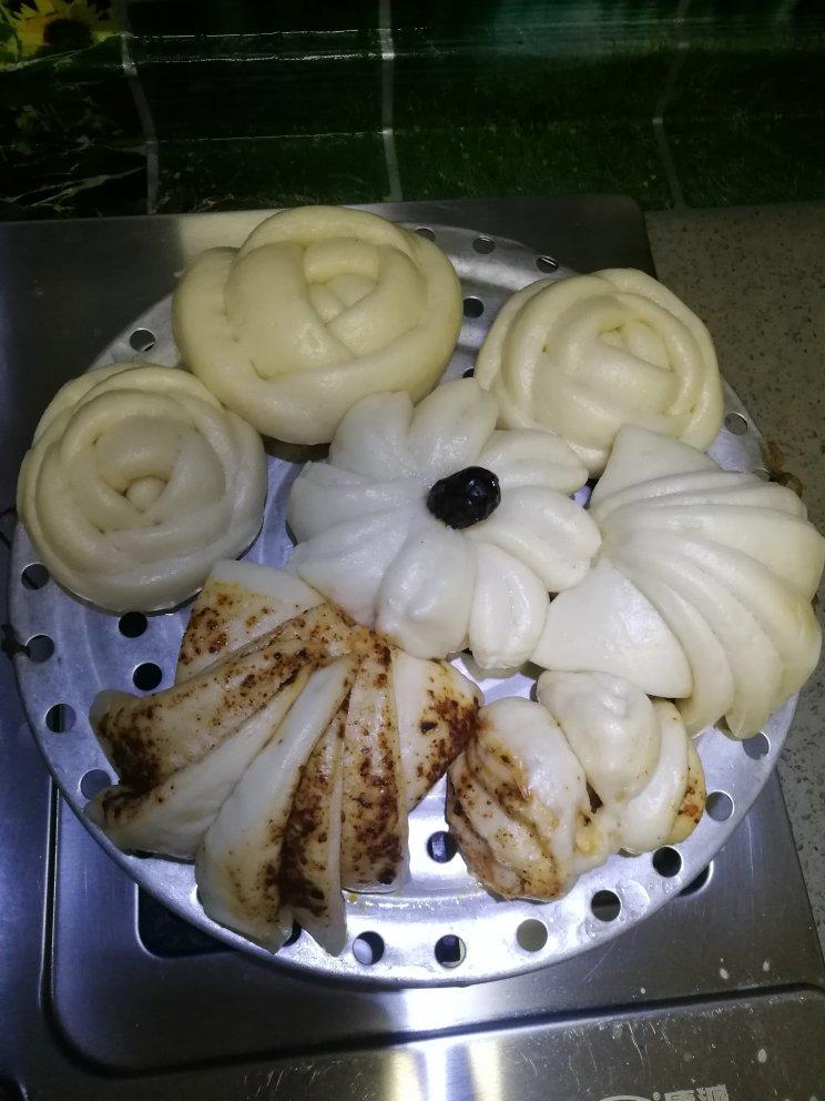 造型漂亮做法超简单的，花卷馒头