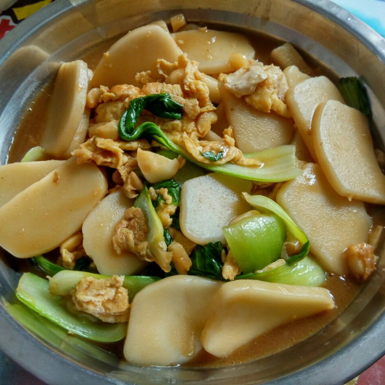 鸡蛋炒年糕