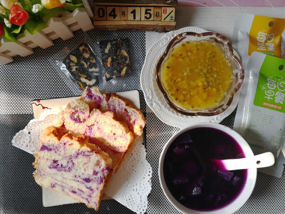 紫薯大理石纹吐司