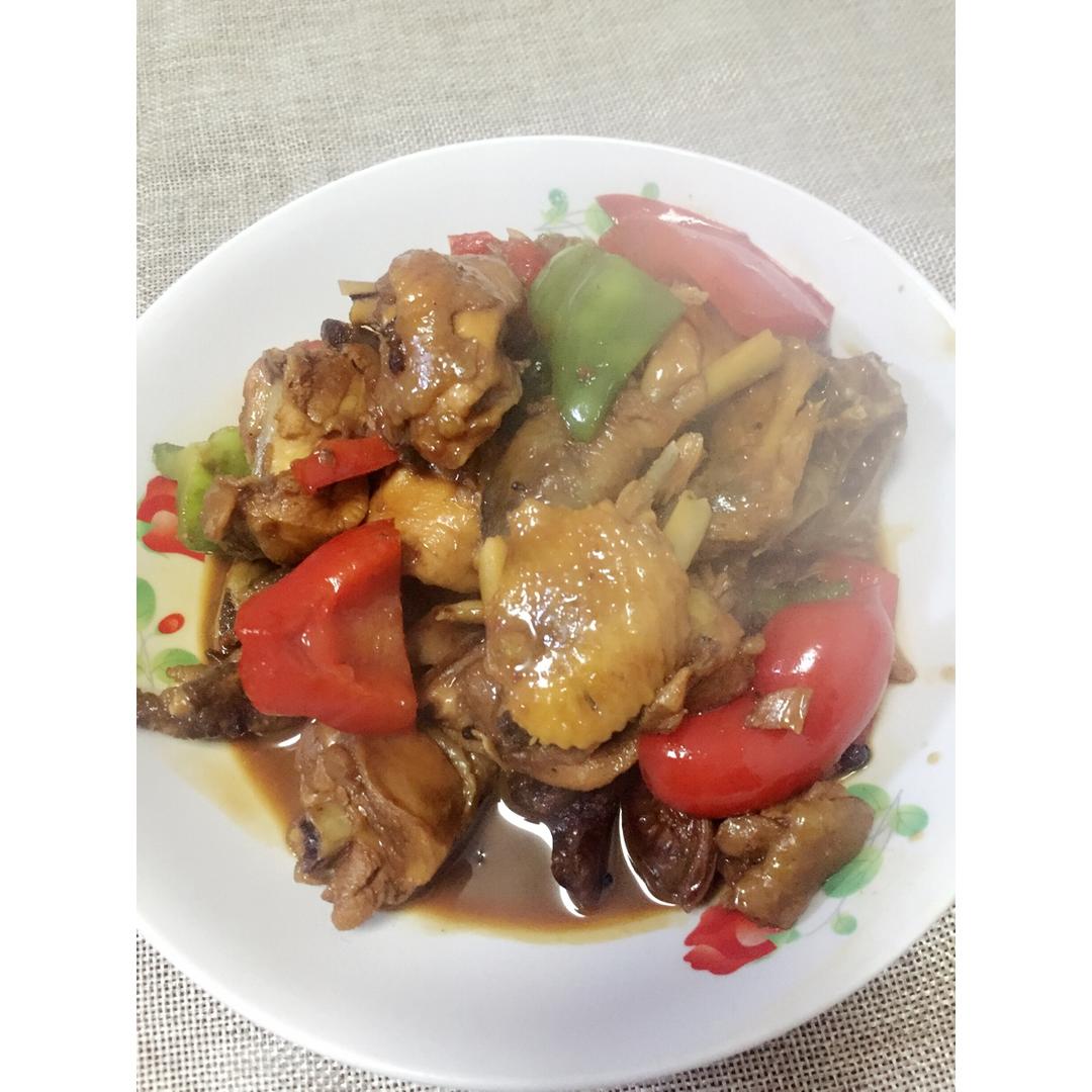 家常红烧鸡块