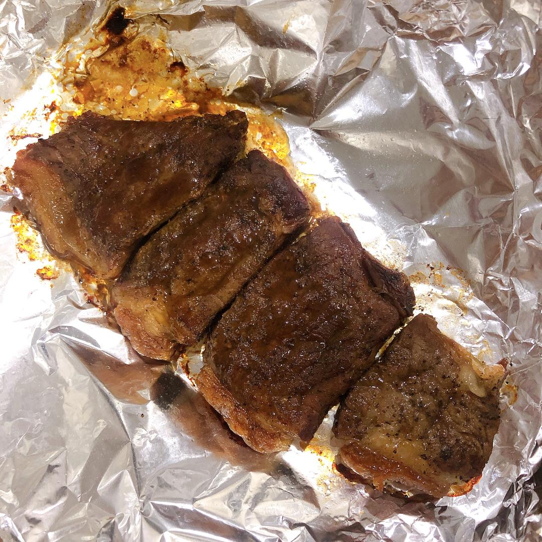 杜坎食谱之空气炸锅烤牛排的做法