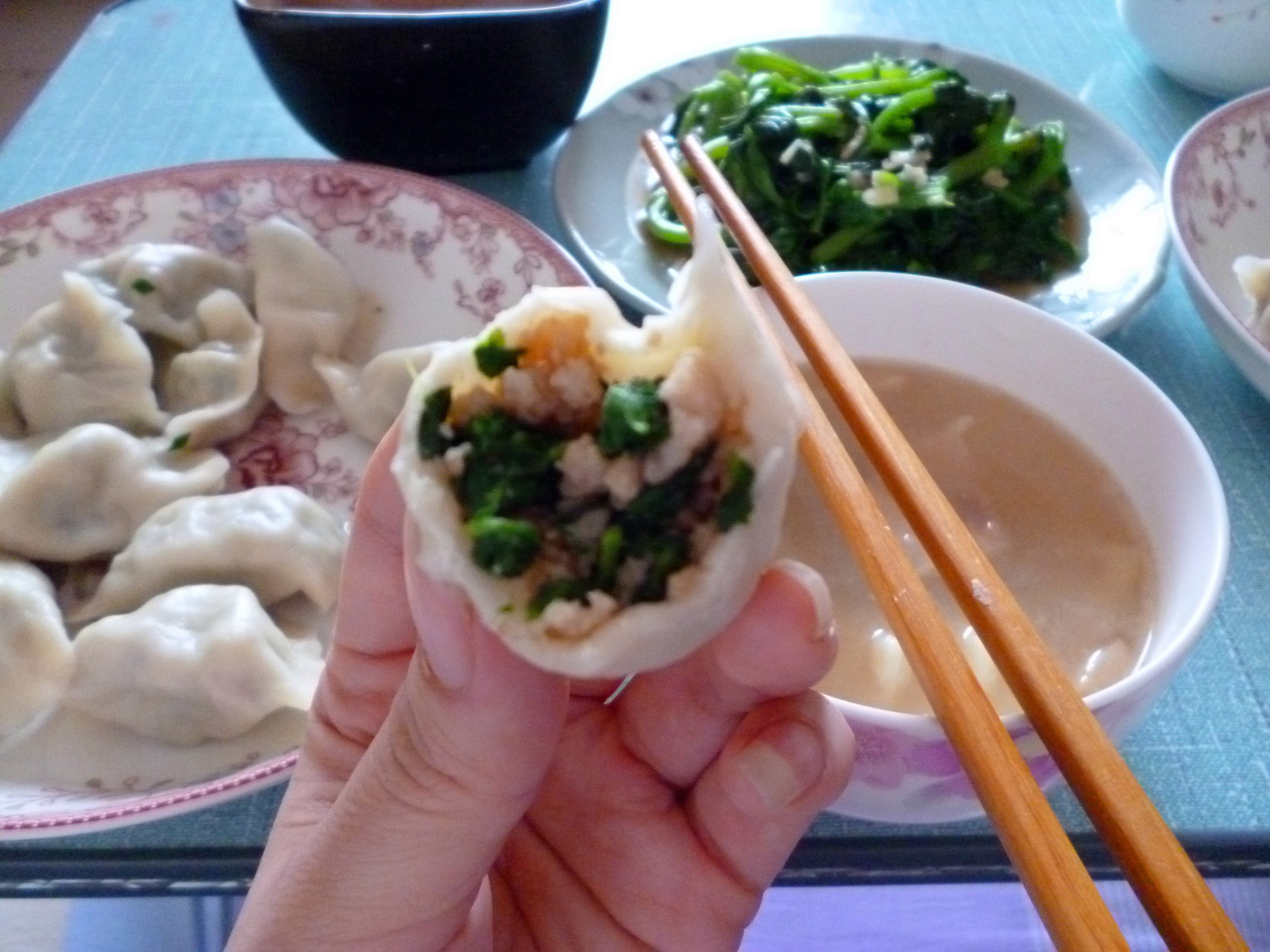 荠菜鲜肉水饺