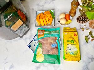 福袋波奇蛋包饭❣️南瓜鸡肉焖饭👉专治熊孩子的做法 步骤1