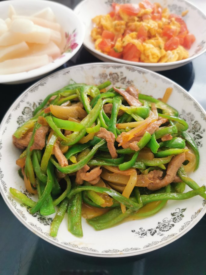 青椒榨菜炒肉丝
