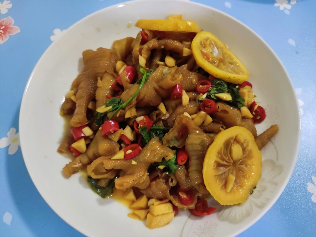 网红柠檬凤爪