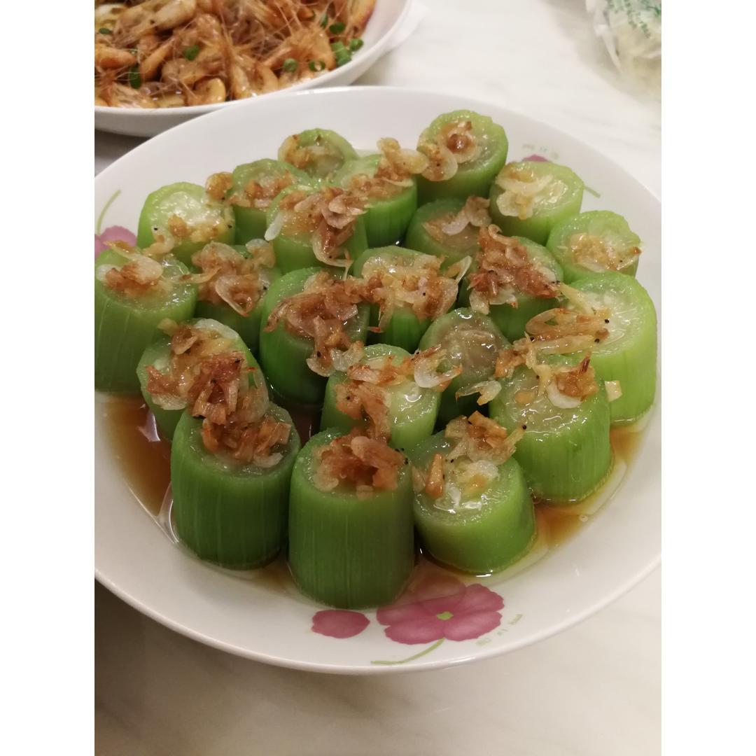 蒜蓉干贝蒸丝瓜