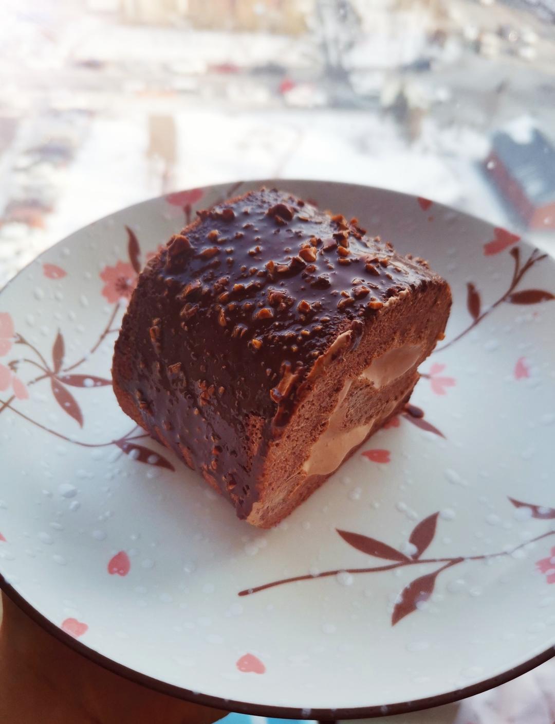 🍫梦龙蛋糕卷. 巧克力脆皮蛋糕卷 by pink-rabbit