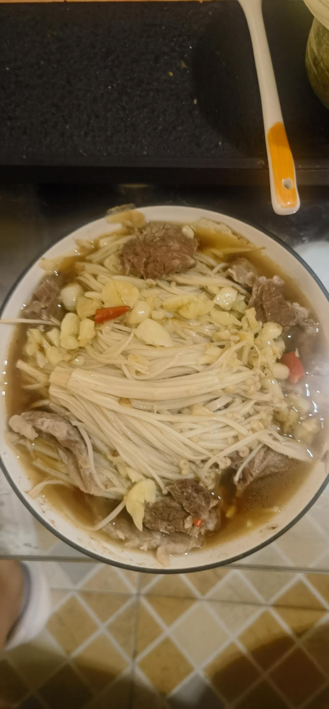 蒜蓉金针菇—健康低脂家常菜