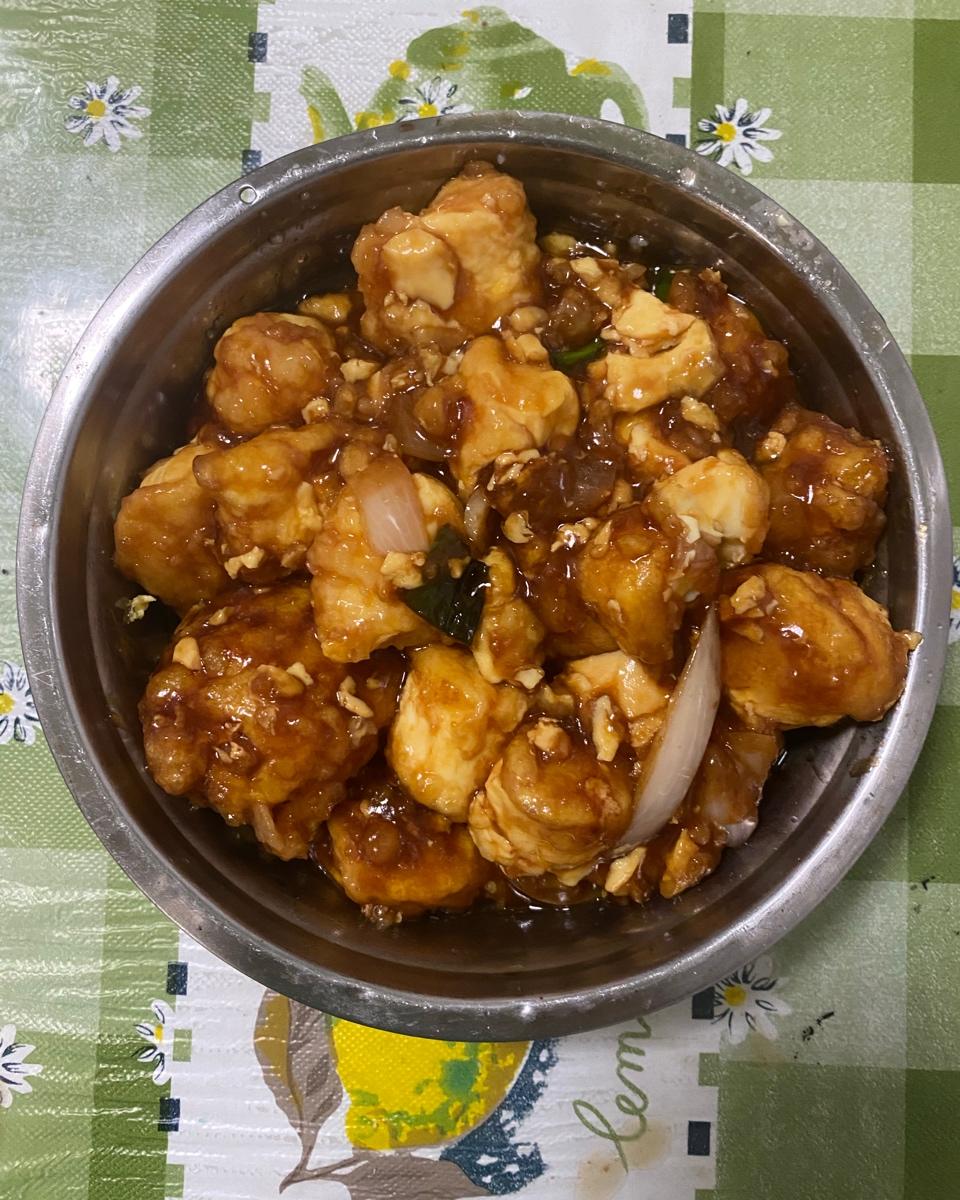 酱汁日本豆腐，炒鸡下饭