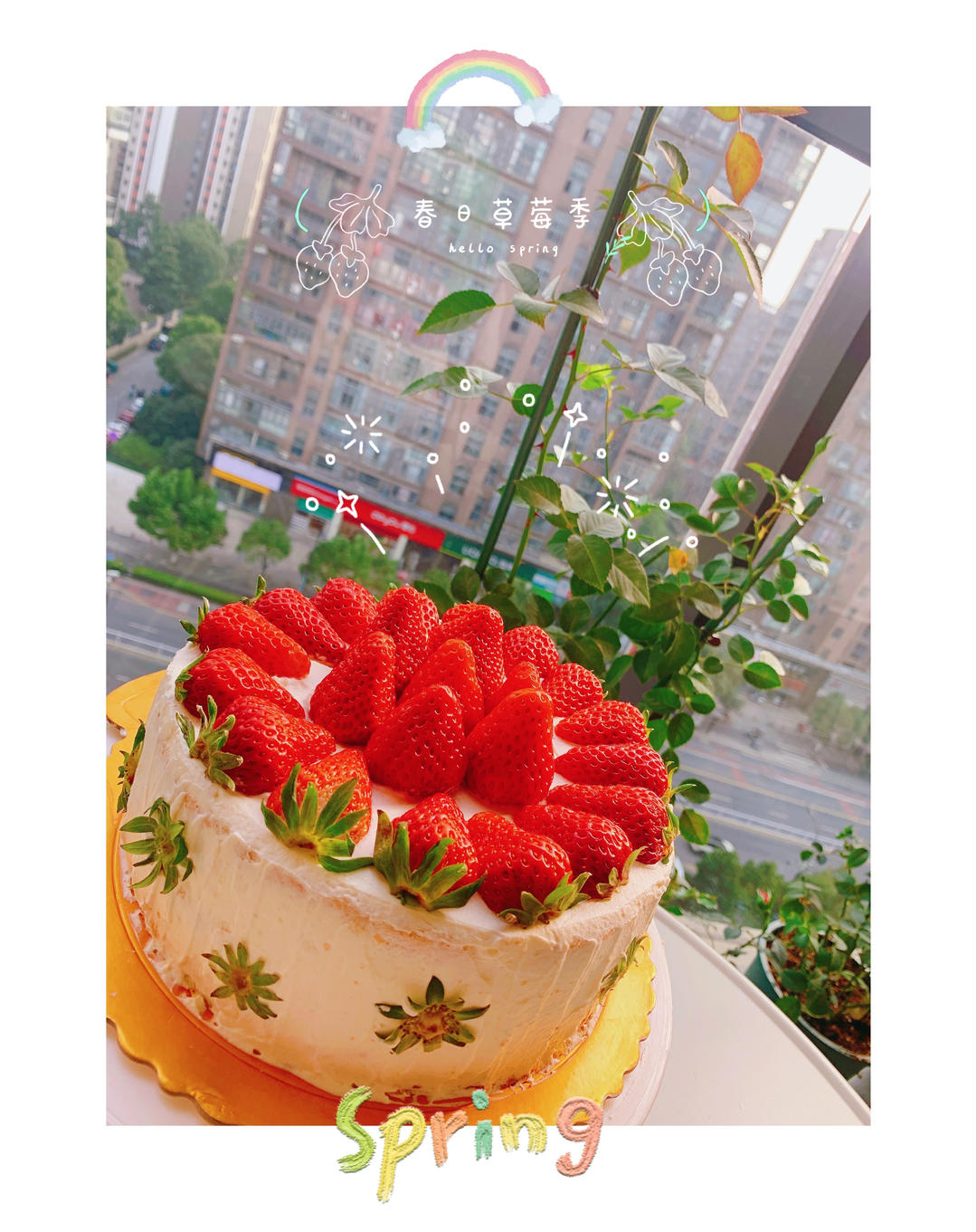 《Tinrry+》草莓奶油蛋糕（8寸配方）