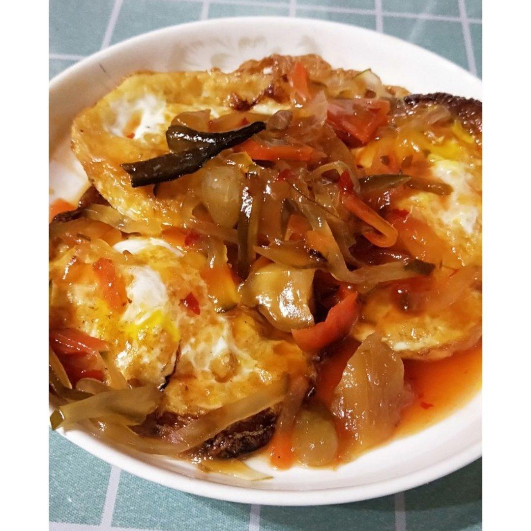 儿时的味道.五柳炸蛋