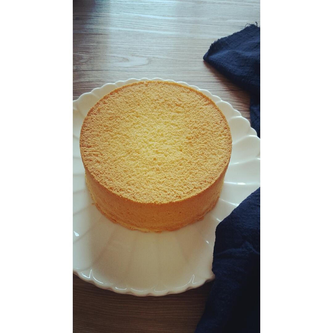 6寸六寸戚风蛋糕，不会失败的方子。哈哈哈
