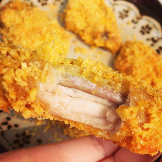掌勺阿喜做的面包糠炸鸡翅