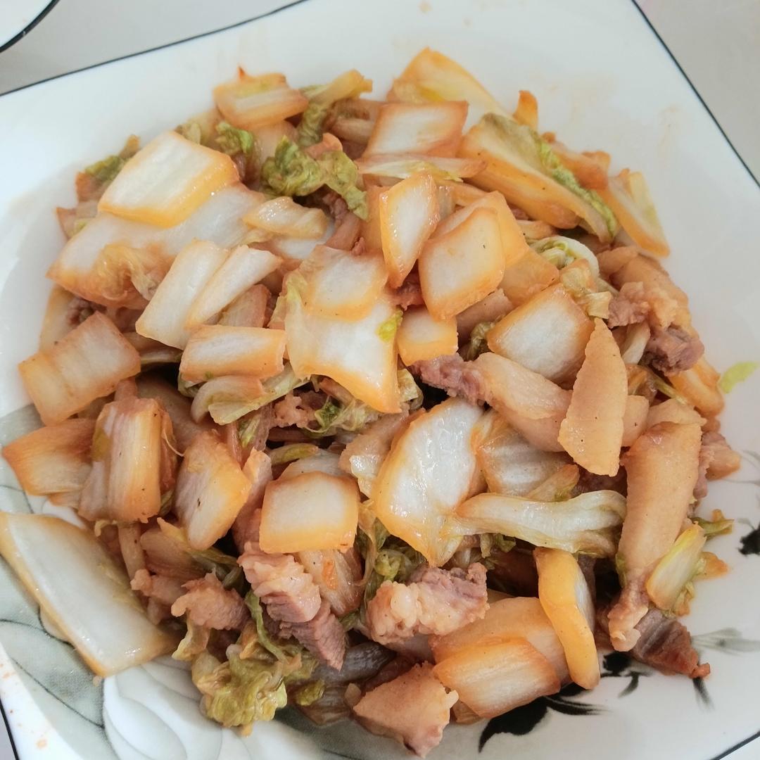 白菜炒肉