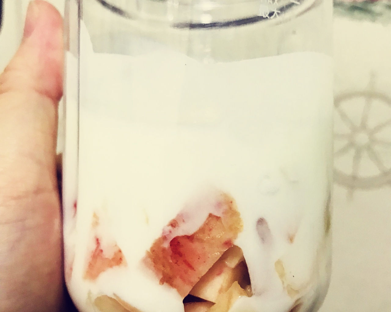 桃子酸奶的做法