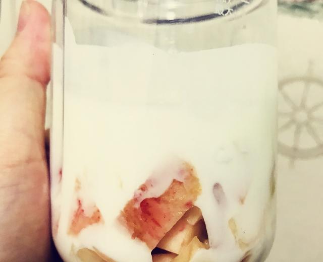 桃子酸奶的做法