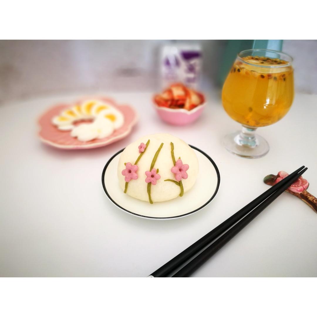 春日花朵馒头