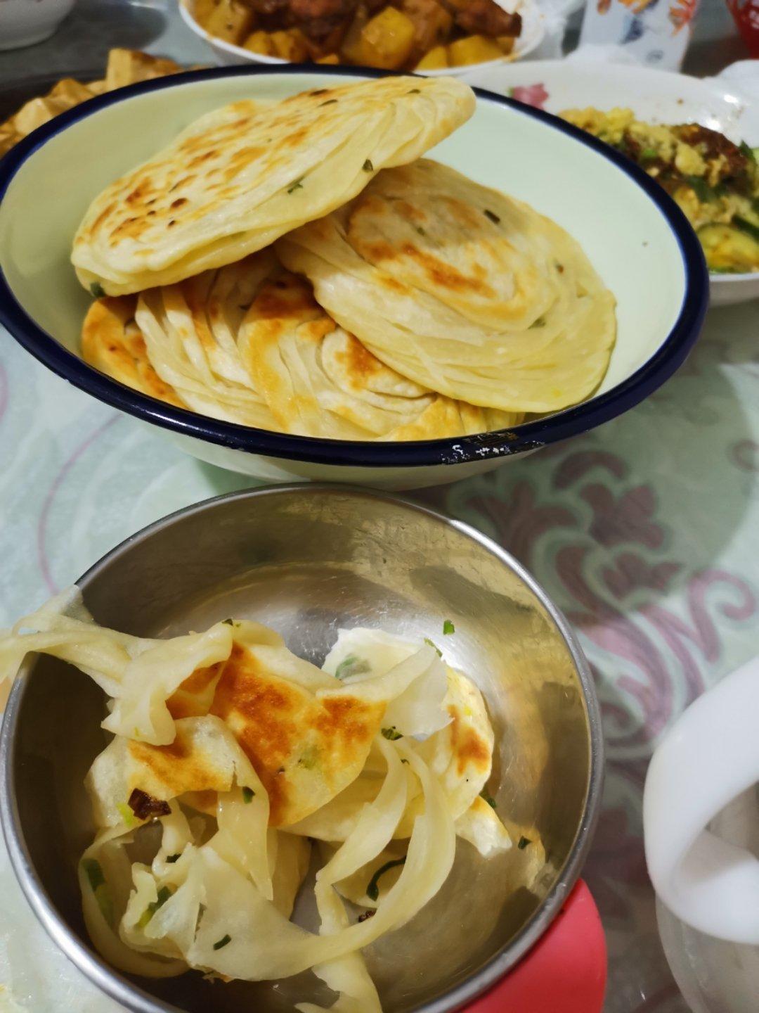 葱花手抓饼