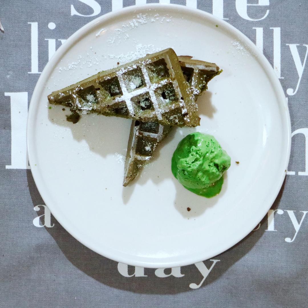 抹茶华夫饼