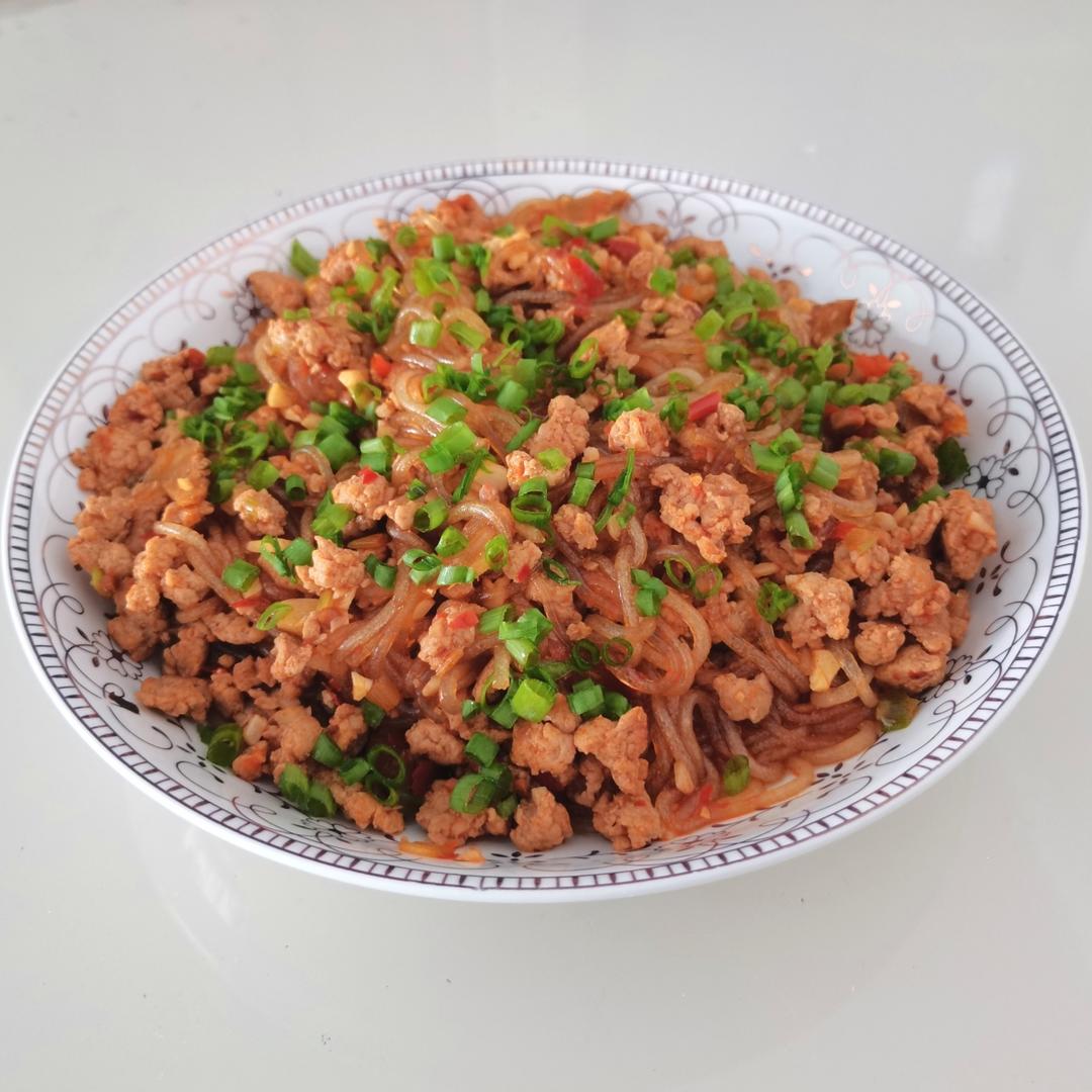 蚂蚁上树(肉末炒粉丝)超下饭‼️十分钟搞定