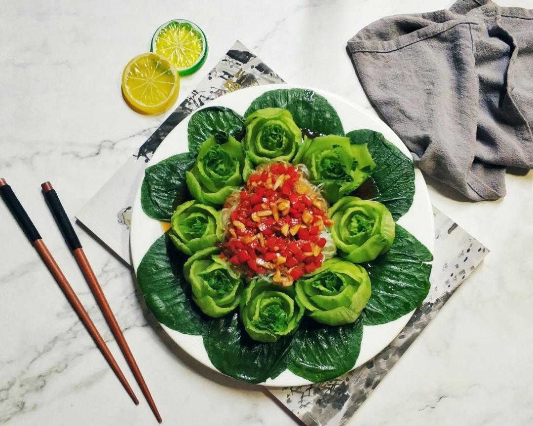 花开富贵 上海青的做法步骤图 怎么做好吃 公仔思乐冰 下厨房