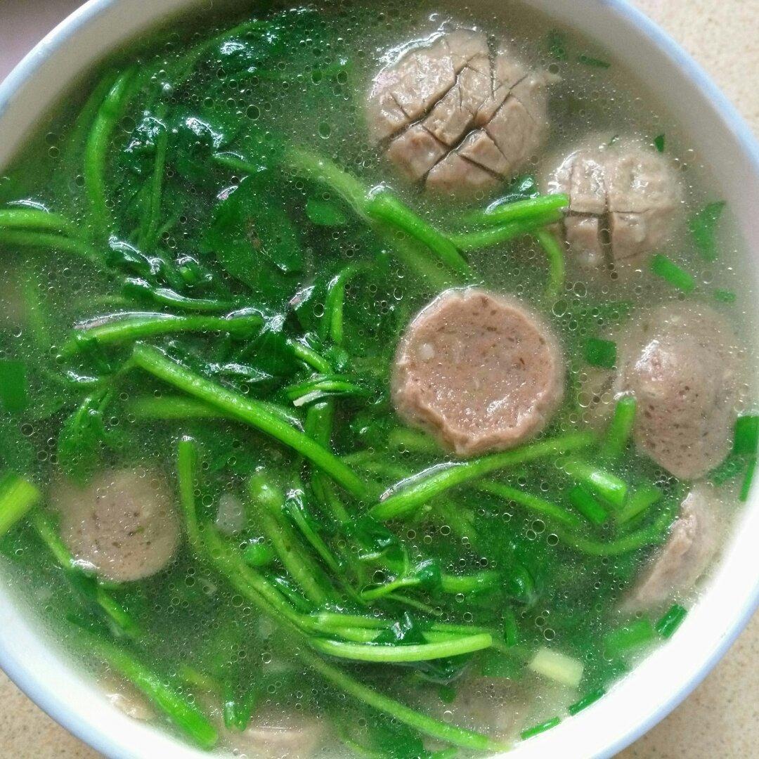 西洋菜滚肉丸汤