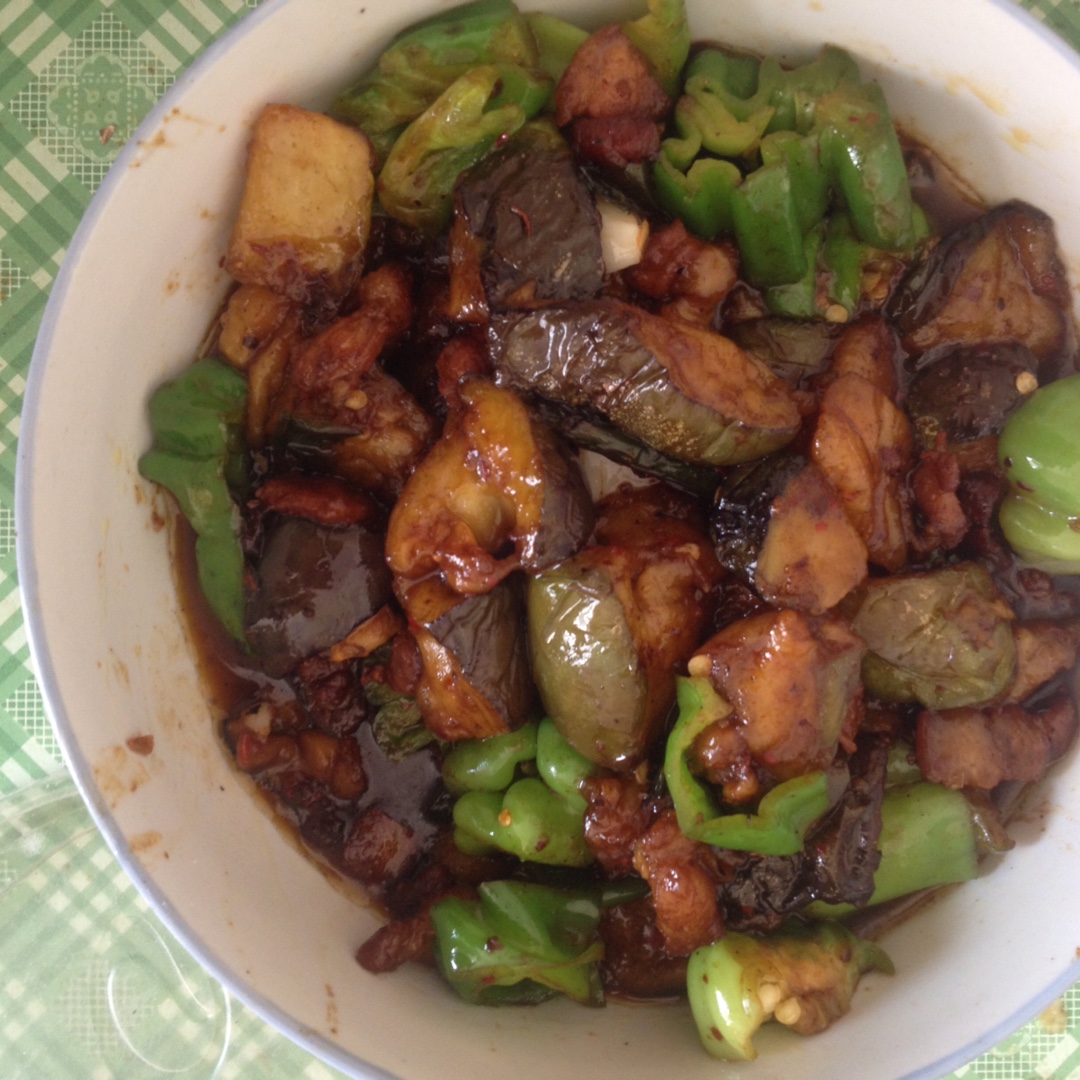 红烧肉沫茄子