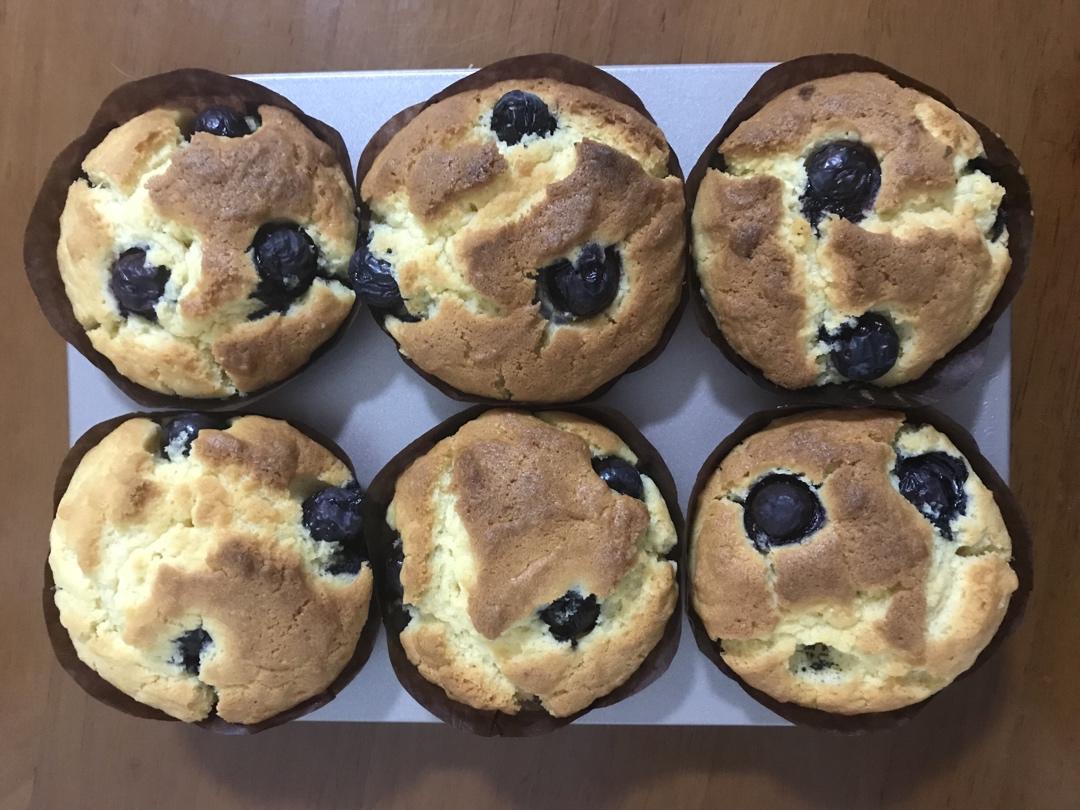 蘑菇头蓝莓麦芬