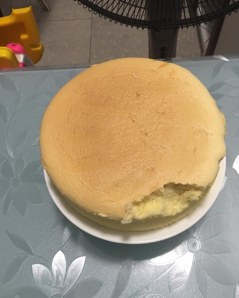 烫面雪纺蛋糕--8寸生日蛋糕胚