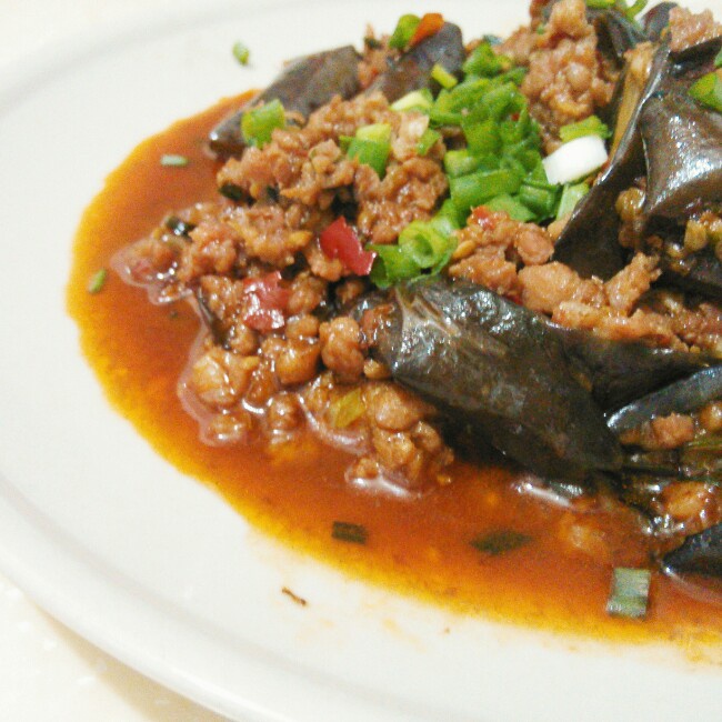 酱爆肉末茄子