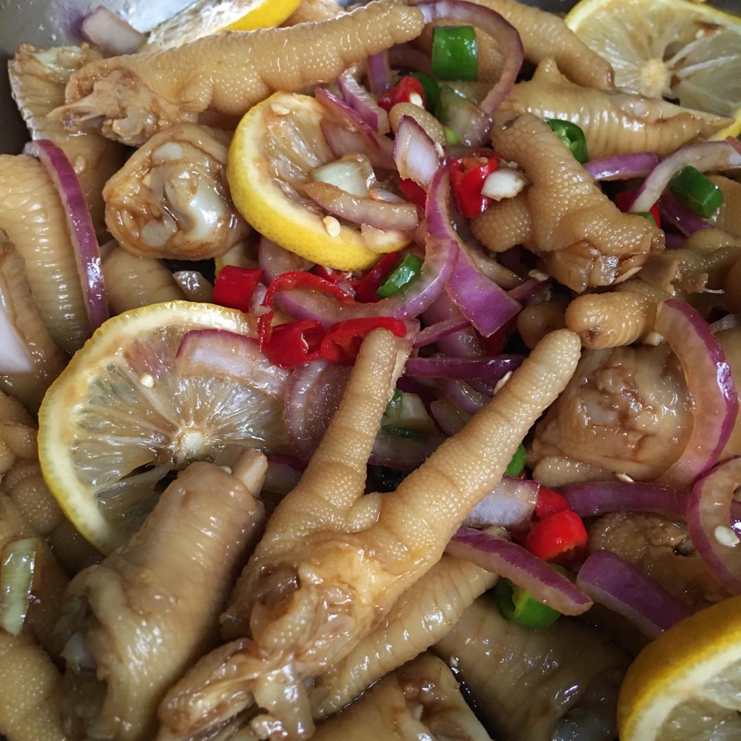 【柠檬酸辣鸡爪】自制超级无敌美味的网红鸡爪