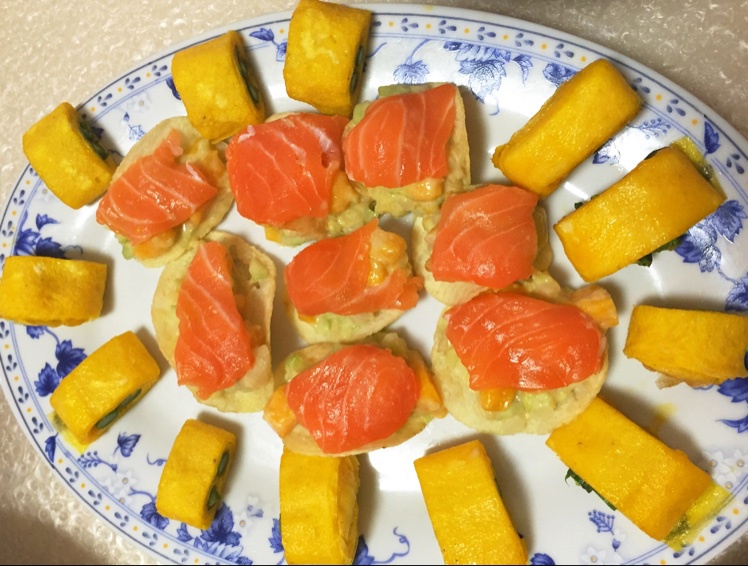 三文鱼薯片沙拉