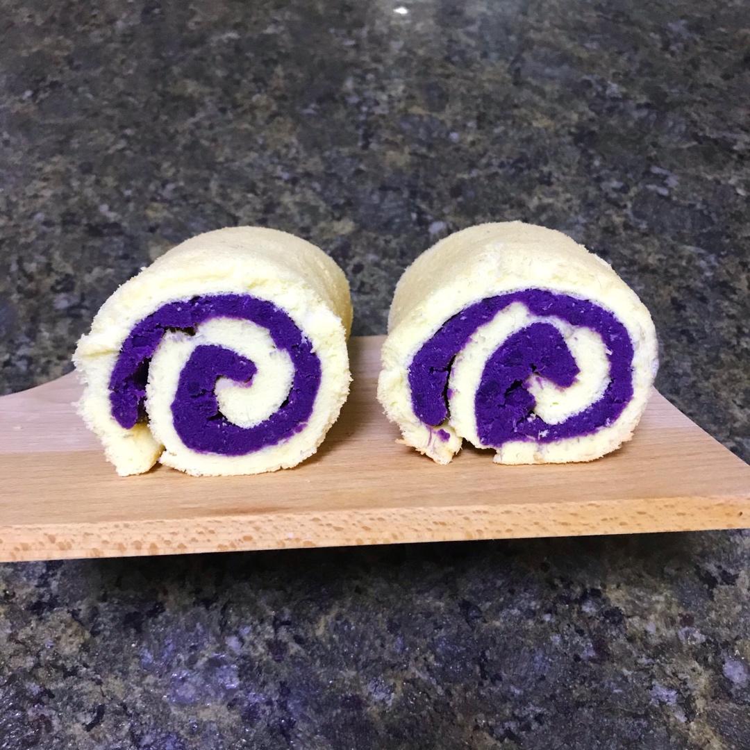 紫薯奶油蛋糕卷
