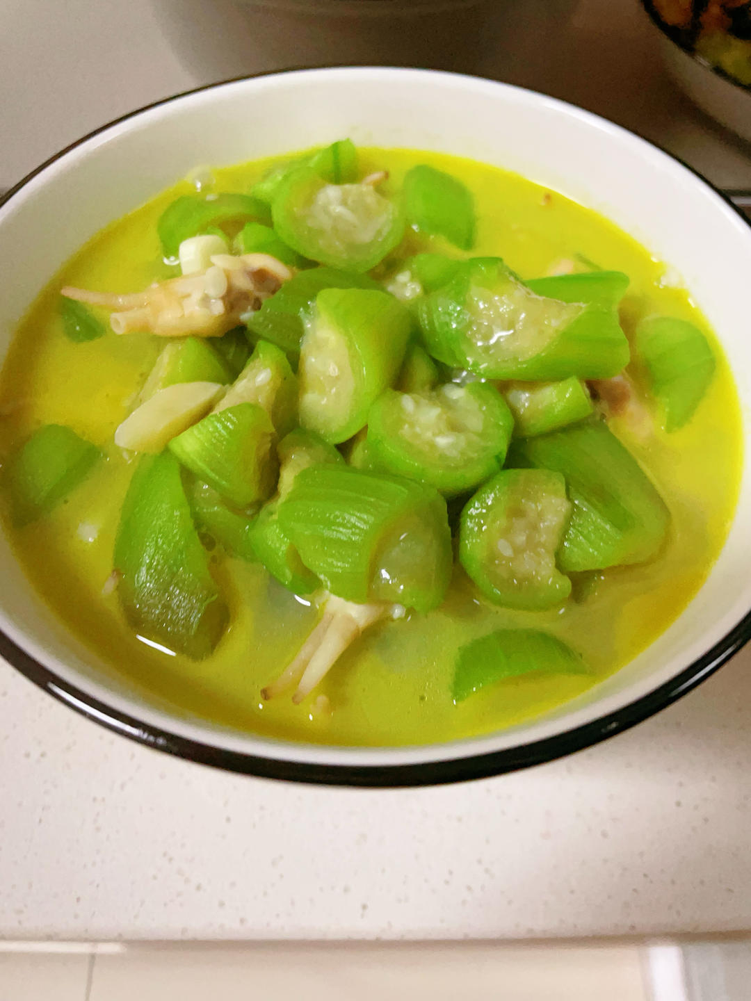 丝瓜炒蛏子