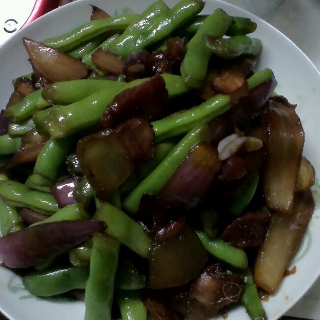 四季豆炒腊肉