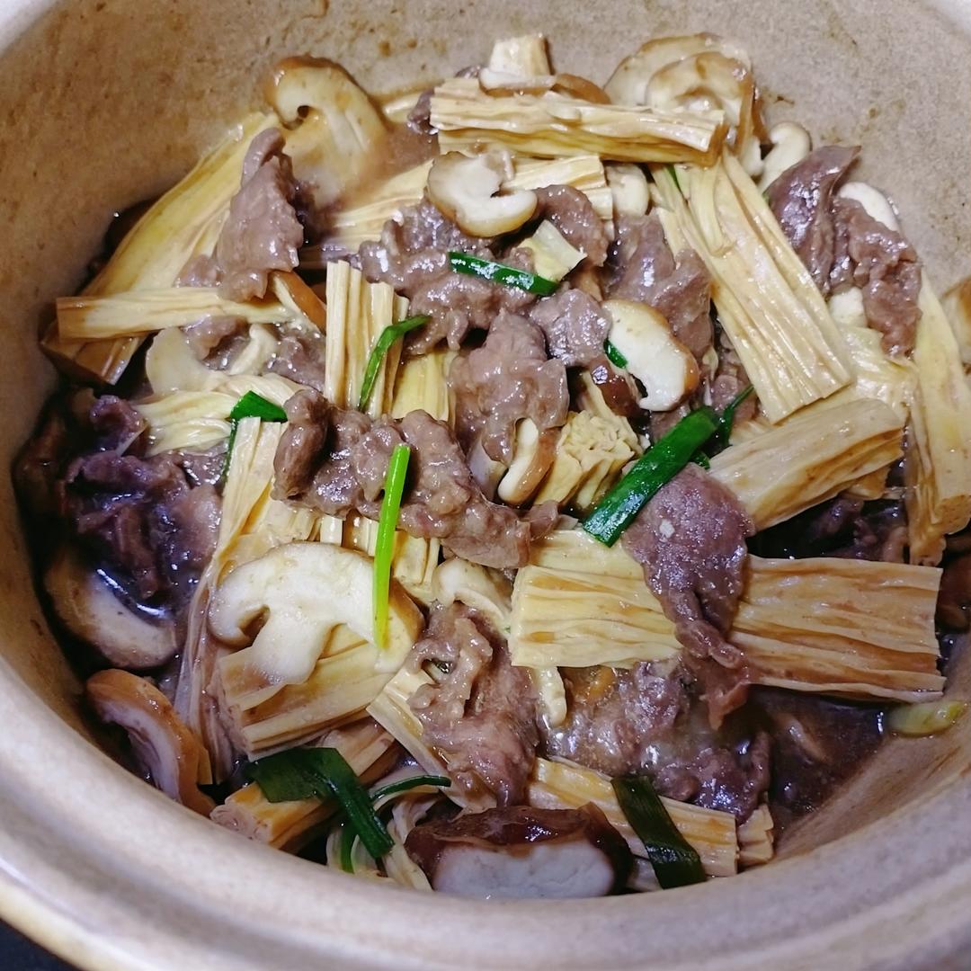 强强联手的腐竹焖牛肉