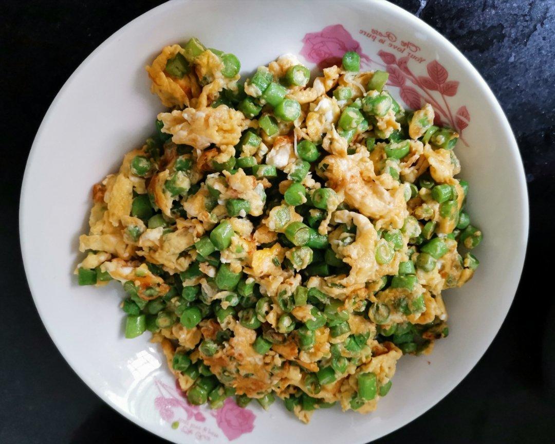 豆角炒鸡蛋