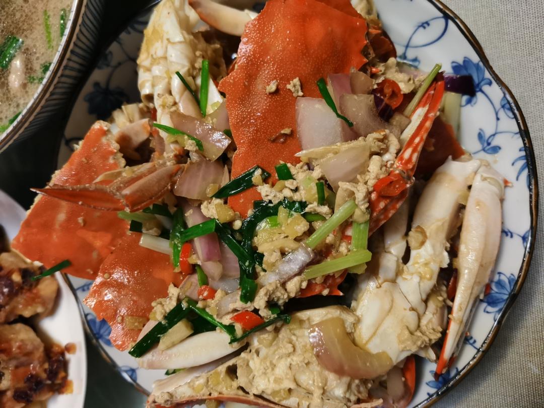 香爆梭子蟹