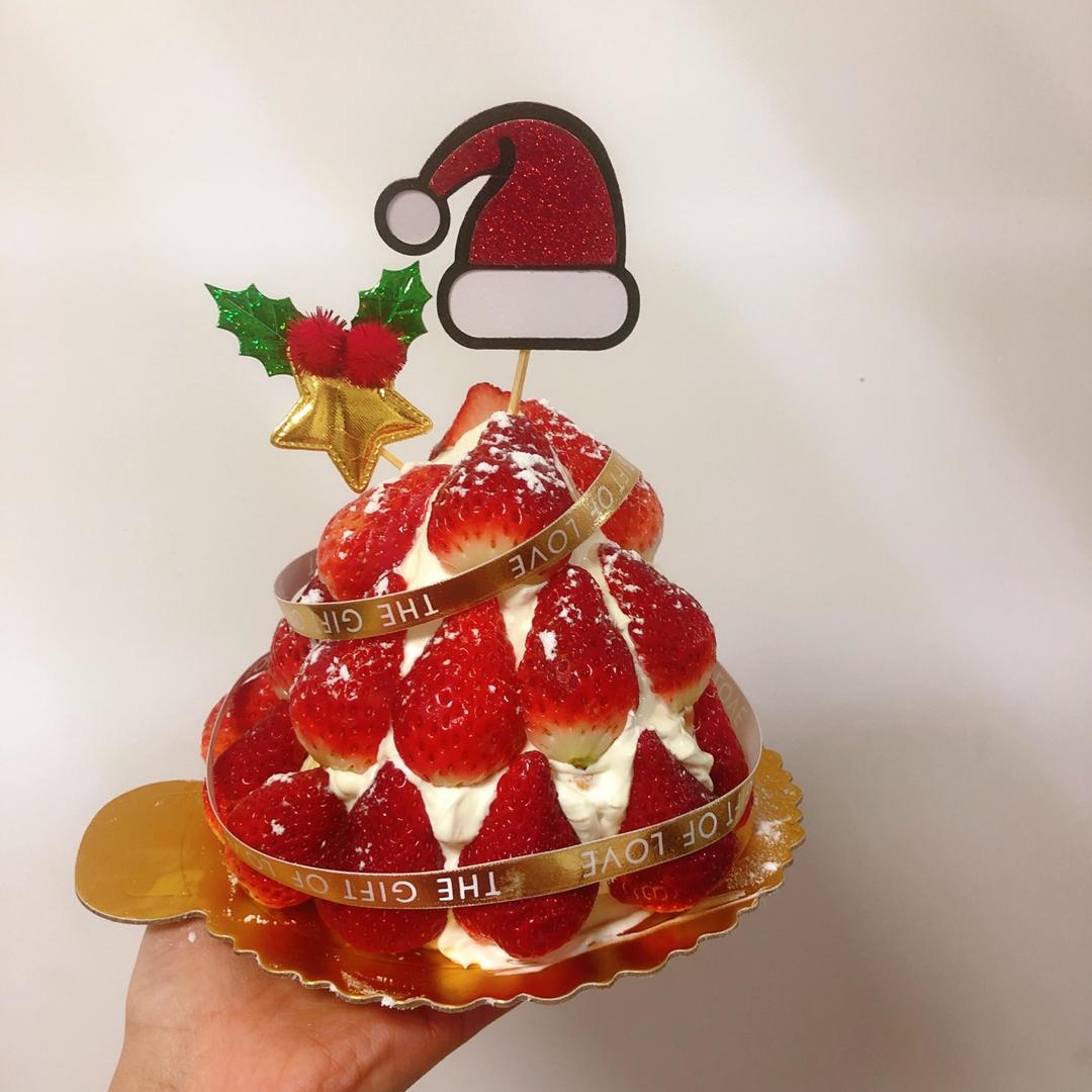 火热圣诞草莓塔