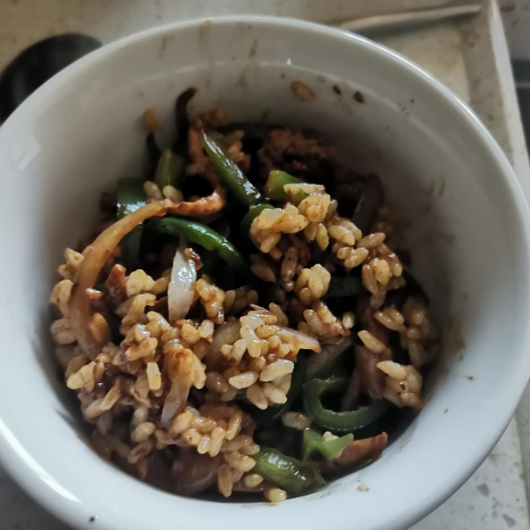 洋葱青椒炒肉丝
