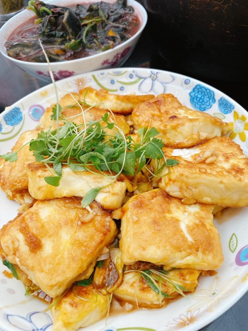 无敌好吃的香煎豆腐
