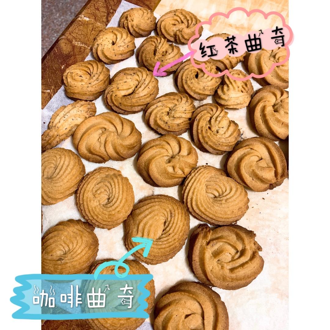 咖啡奶油曲奇-不甜腻，还能消耗淡奶油