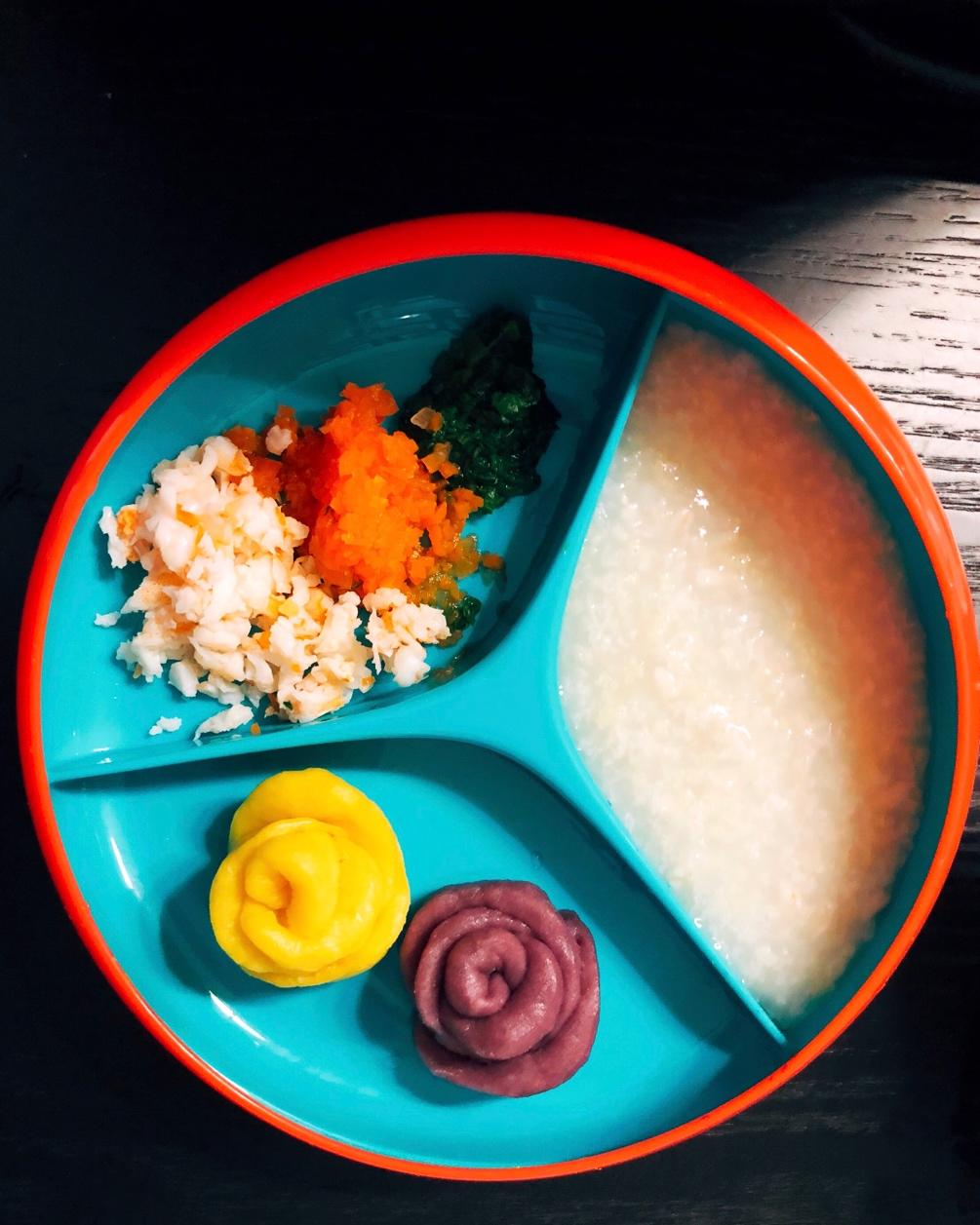 紫薯玫瑰花馒头（宝宝辅食）