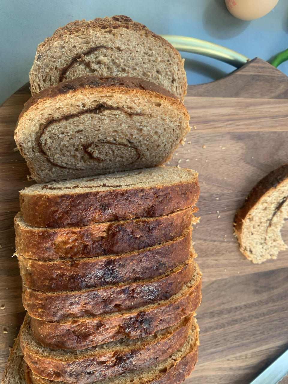 全麦葡萄干肉桂吐司丨健康·烘焙