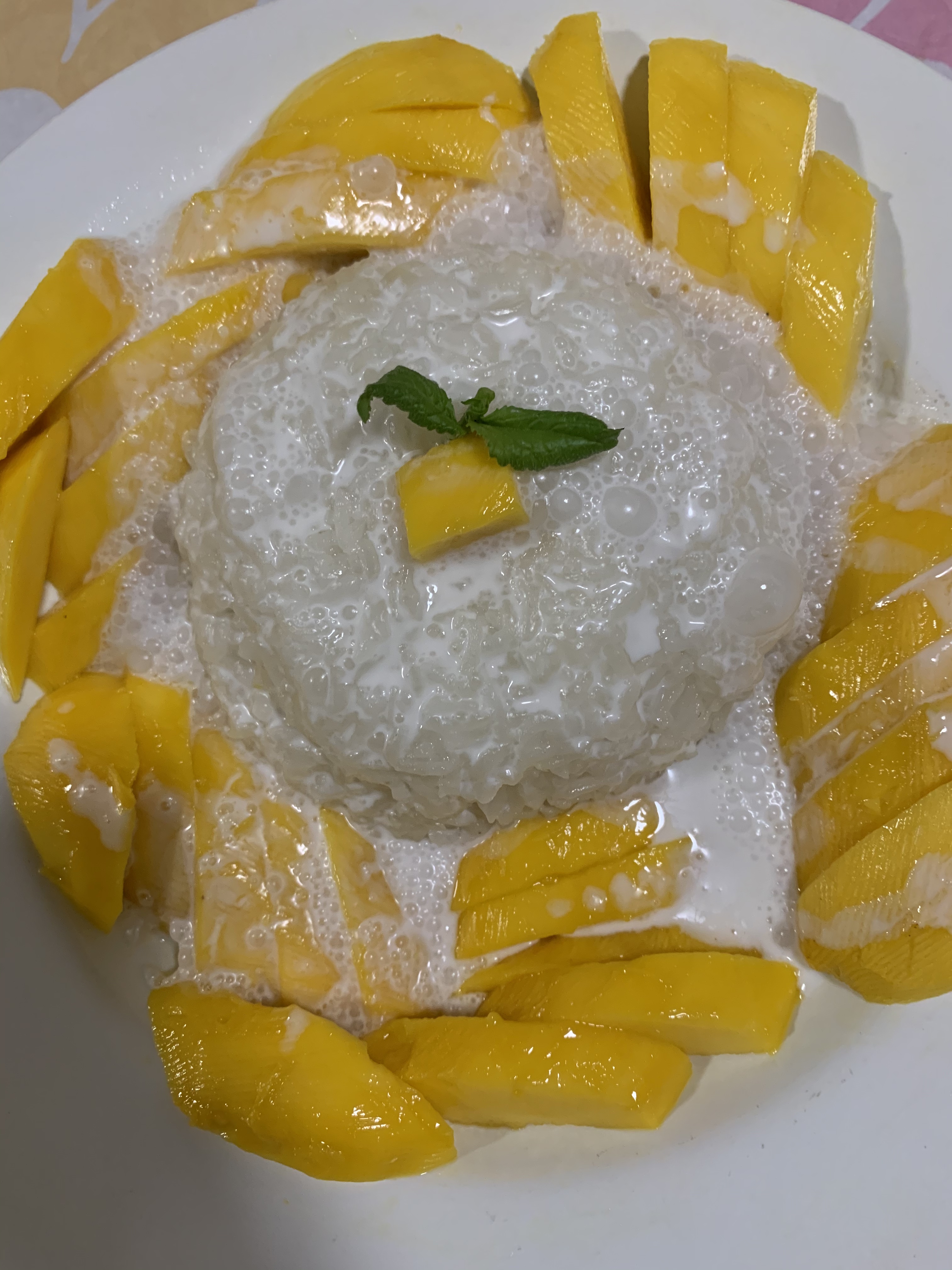 🥥椰漿芒果🥭糯米飯的做法