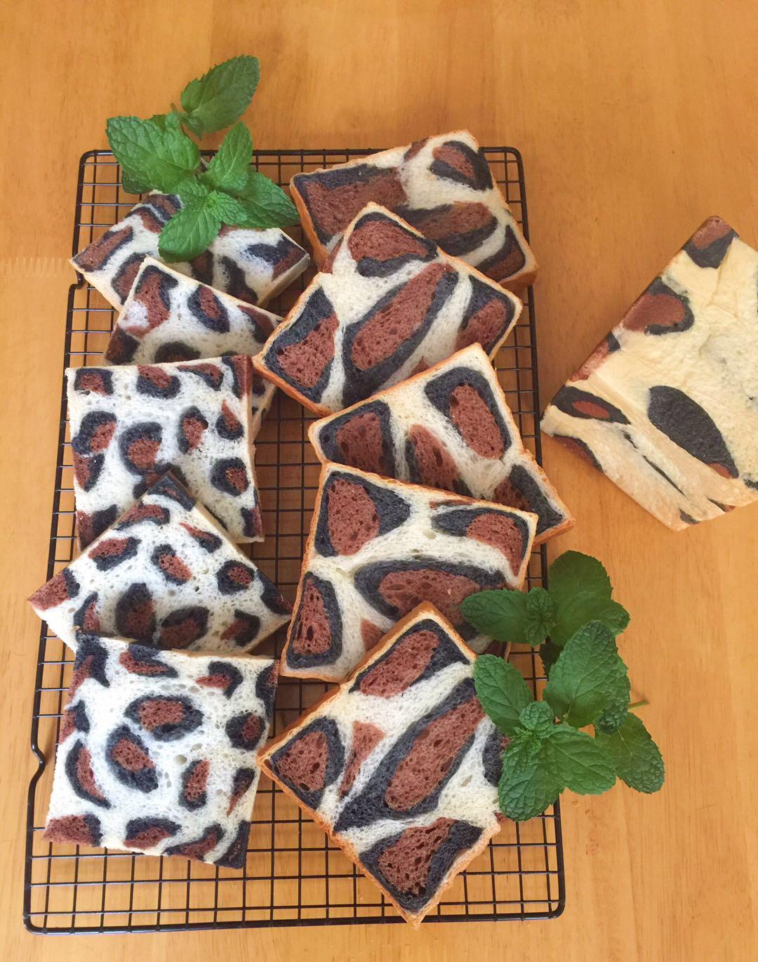 豹纹吐司--水立方模具